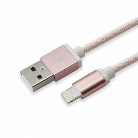 SBOX IPH7RG USB-iPhone7 töltőkábel,1.5m,rozé-arany